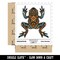 Water Bottle Sticker Set Floral Flower Frog Toad Fern Leaves Vines Cute Waterproof Vinyl Stickers Pack Decal, Skateboard, Laptop, Car, Window, Bumper - 5 Pack